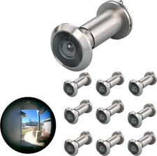 TOGU TG2814YG-SN Solid Brass UL Listed 220-Degree Door Viewer with Heavy Duty Pr