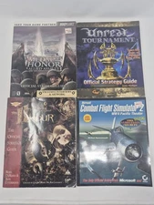 Video Game Strategy Guide Lot : Medal of Honor + 11th Hour + Unreal + Combat Sim