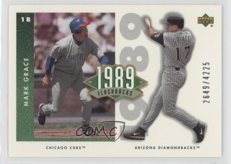 2002 Upper Deck Authentics 1989 Flashbacks 2649/4225 Mark Grace #F6 0in6