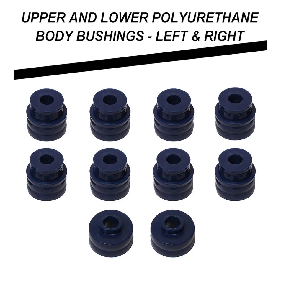 Kit completo de bujes de montaje de carrocería 20 piezas en polietileno para Ford F250 F350 Super Duty 99-18 Foto 2 de 4