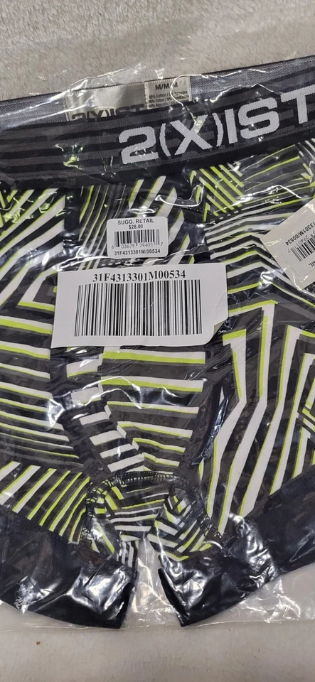 2 (X) IST No Show Boxers Trunk Pro Многоцветный Зеленый Черный Размер M - Изображение 4 из 4