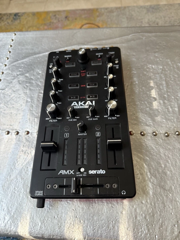 Akai Professional AMX DJ Mixer For Serato DJ Innofader W/ Stand And DeckSaver - Image 4 of 4