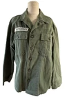 Vintage Vietnam Military Shirt 1960's K3446 Fatigue GREEN Army Medium Kuperman