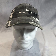 Yupoong Flexfit L/XL Khaki Green & White Multi Camo Hat Cap CSS