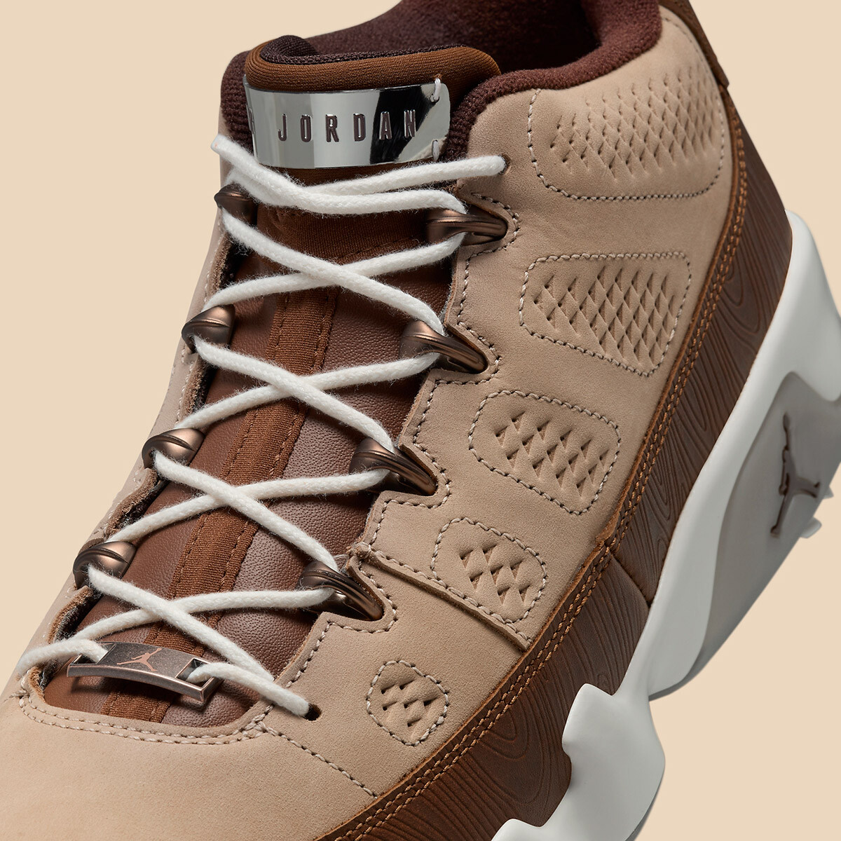 シューズ(男性用) NIKE AIR JORDAN 9 G NRG M24 FN6929-200 Nike Air Jordan 9 NRG Golf Masters Woodgrain FN6929-200