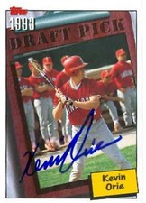 Kevin Orie autographed Baseball Card 1994 Topps Draft Pick Indiana University