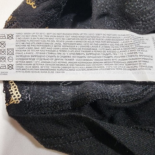 MNG by Mango Women Casual Black Tank Top Geometric Sequins S NWT - Picture 6 of 9