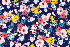Pocket Monster Pokemon Pikachu Character Fabric made in Korea by the Half Yard