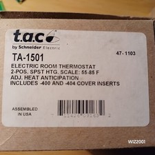 New Schneider Electric Barber Colman Electric Room 2 Position Thermostat TA-1501