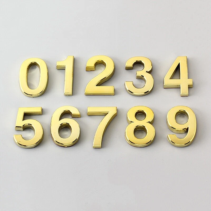 Pegatinas de vinilo autoadhesivas con número de puerta de 0-9 hágalo usted mismo buzón de puerta de hogar apartamento Foto 4 de 4