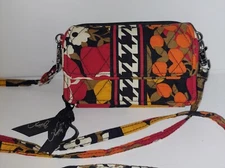 VERA BRADLEY  Crossbody & Double Zip-Around Wallet Clutch Multicolored 