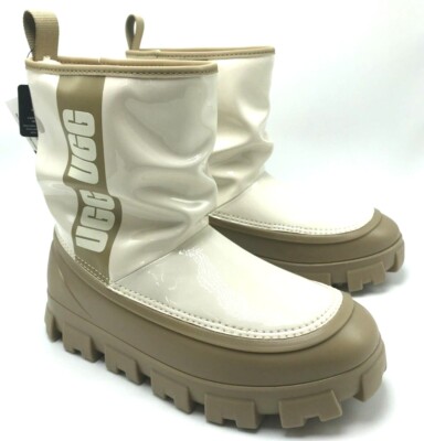 NEW* WOMEN UGG CLASSIC BRELLAH MINI Mustard-Seed/Jasmin (1144059