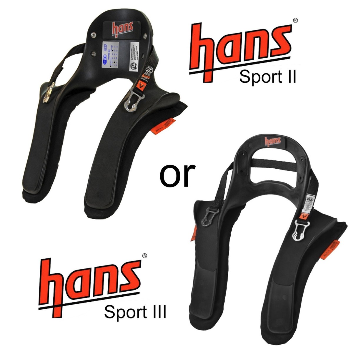 HANS III デバイス（FHRシステム） HANS Device Sport II / 2 or III / 3 20 Degree FHR Head & Neck