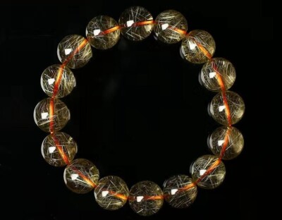 100% Natural Crystal AAA High Quality Yellow Hair Crystal  display picture 1