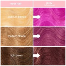 TINTE PARA EL CABELLO LIME CRIME UNICORNIO COBERTURA COMPLETA TEMPORAL FANTASÍA COLOR JUGOSO FUCSIA