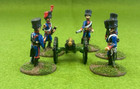 Napoleonic French 4pdr gun and horse crew 25/28mm Hinchliffe Models figures