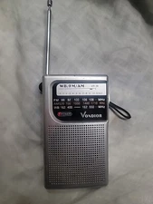 Vondior VX-W Portable Transistor WB/FM/AM Radio w/ Antenna TESTED