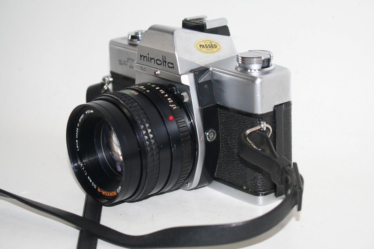 MINOLTA SRT 100X 35mm SLR CAMERA W/ MINOLTA MD ROKKOR-X 50mm 1:1.7