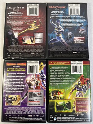 Lot of 4 Power Rangers DVD Mystic Force Dark Wish, Dino