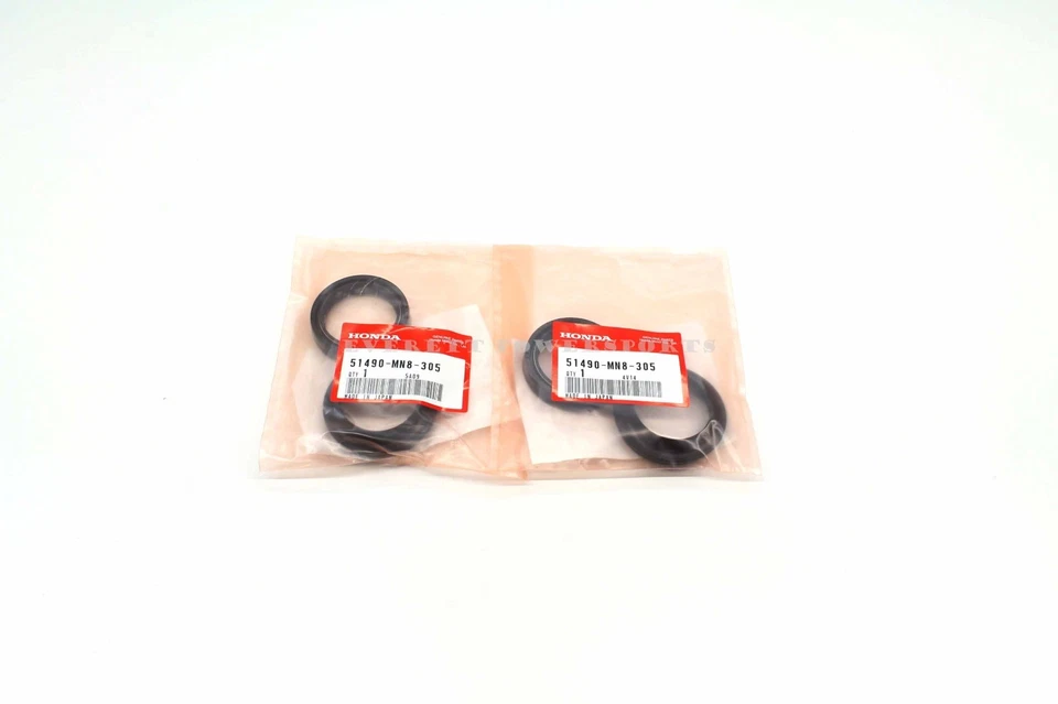 Front Fork Seal Dust Cover Set Kit Many Bikes Genuine Honda (See Notes) Z132 - Image 3 of 3