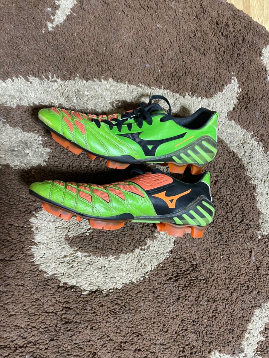 Mizuno Wave Ignitus 2 FG Cleats Green/Black/Red Boots US13 Mizuno Wave Ignitus 2 FG Cleats Green/Black/Red Boots US13