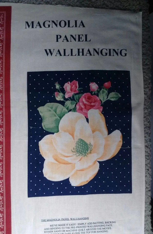 Panel de tela panel de magnolia acolchado, costura, colgado de pared artesanía para coser Foto 2 de 4