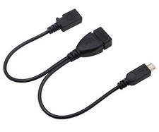 Hot Micro USB Host OTG Cable With Female To Male USB Plug Power PC Phone Adapter