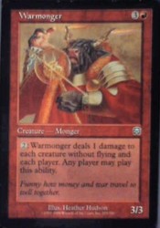 Warmonger #225/350 Mercadian Masques MTG Uncommon