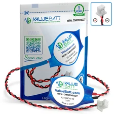 Replacement RTC BIOS CMOS Battery for Dell Latitude 5414 Rugged CR2032 2 WIRE