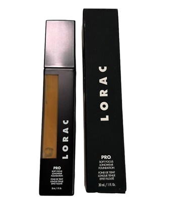 LORAC PRO Soft Focus Longwear Foundation 18 MEDIUM DARK 1oz - New In Box