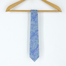 Givenchy Tie Size One Size Mens Comfortable Logo Cotton Practical Ceremony Blue
