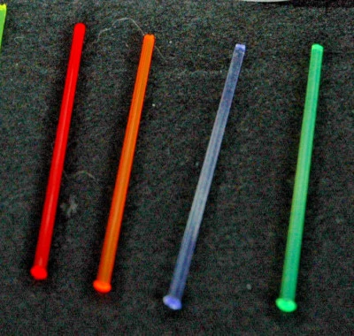 BULLSEYE FIBER OPTICS Fiber Optic 2xred 2xgreen Replacements Judge 2 or 4 rods shotgun handgun 2mm