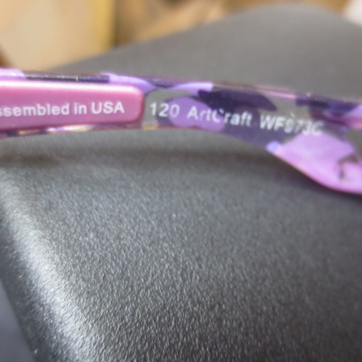 Artcraft Sunglasses Frame WF97397 Women\'s Purple Clear Plastic Full Rim Wrap 120 Artcraft Sunglasses Frame WF97397 Womens | Mercari main image 3