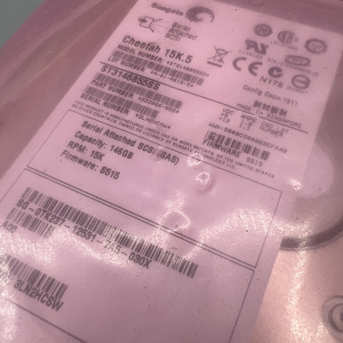 Seagate Cheetah 15K.5 146.8GB Internal 15000RPM 3.5