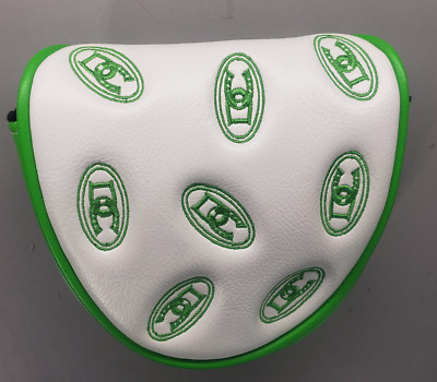 PRG GOLF Mallet Putter Head Cover DC CLUB Scottsdale Magnetic White Green New