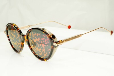 Authentic Dior Womens Sunglasses Round Umbrage Havana Brown 