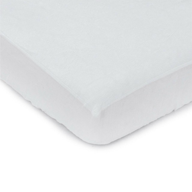 Bubba Blue Bamboo White Cosleeper Waterproof Mattress Protector for