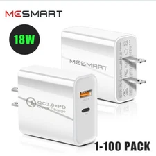 20W PD Type C Dual USB Wall Charger Plug Fast Charge QC 3.0 Power Adapter Lot