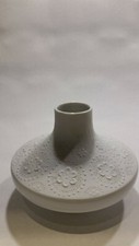  Vaso di fiori in porcellana "di pietra preziosa "decoro floreale" Bavaria bianco opaco 1191/1