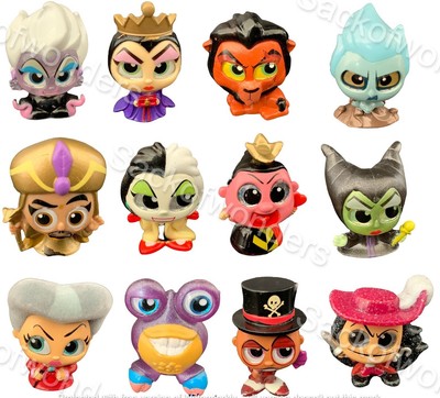 Disney Doorables Series 6 Villains Mini Figures ~ Queen Scar Cruella Ursula Hook