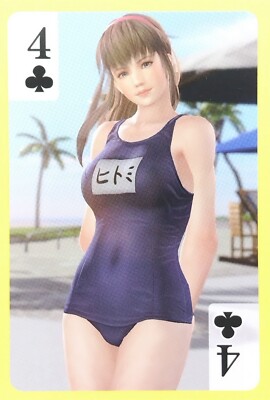 Hitomi Dead or Alive Xtreme 3 Playing Card Game Koei Tecmo Japanese Clover 4