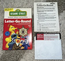 Vintage Apple 5.25" Floppy Disk Sesame Street Letter-Go-Round w/ Box 