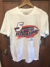 Chase Authentics Nascar Kasey Jayne #5 T Shirt Large White NWT