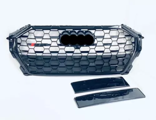 Front Bumper Black Grill Honeycomb Mesh Grille For Audi Q3 RSQ3 2020 2021 - Foto 3 di 9