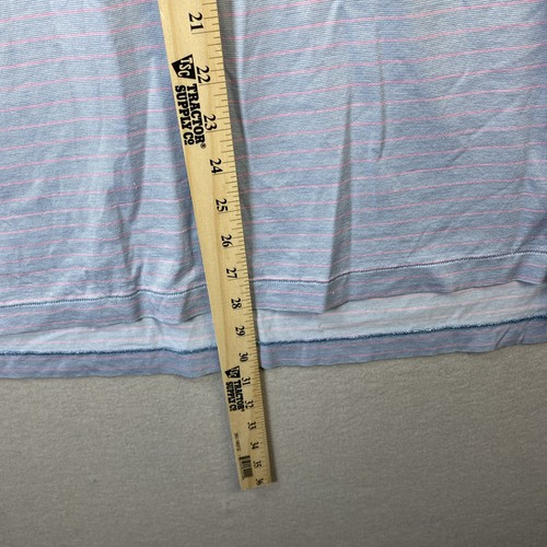 Peter Millar Polo Golf Shirt Mens L Multicolor Stripe Broadmoor Logo 100% Cotton - Picture 6 of 12
