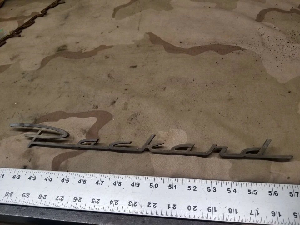 (1) NOS 1955 1956 55 56 Packard 400 Patrician 加勒比徽章脚本徽章 — 第 2/4 张图片