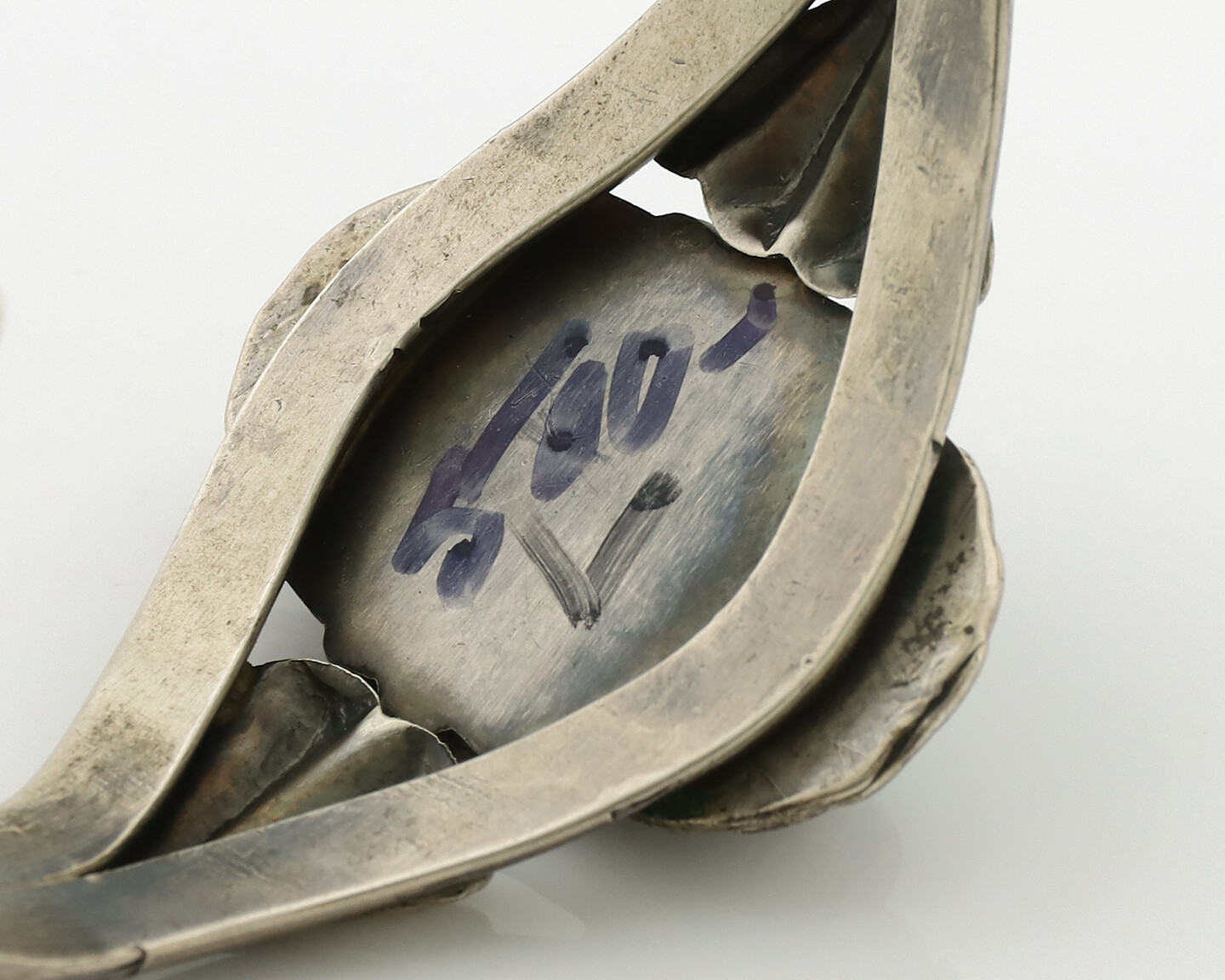 Women's Navajo Bracelet .925 Silver Turpens Pawn Vault Spiderweb Turquoise C80's