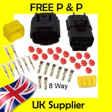 8 Way Male + Female Econoseal AMP Waterproof Wiring Electrical Multi Connector