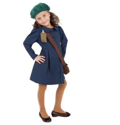 Child Wartime Costume School Girls WW1 WW2 Book Week Day