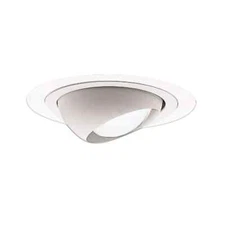 HALO 4 in. Matte White Recessed Ceiling Light Adjustable Eyeball Trim